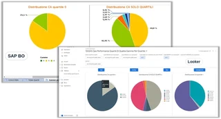 Screenshot: Pie charts – migrating from SAP BO to GCP Looker